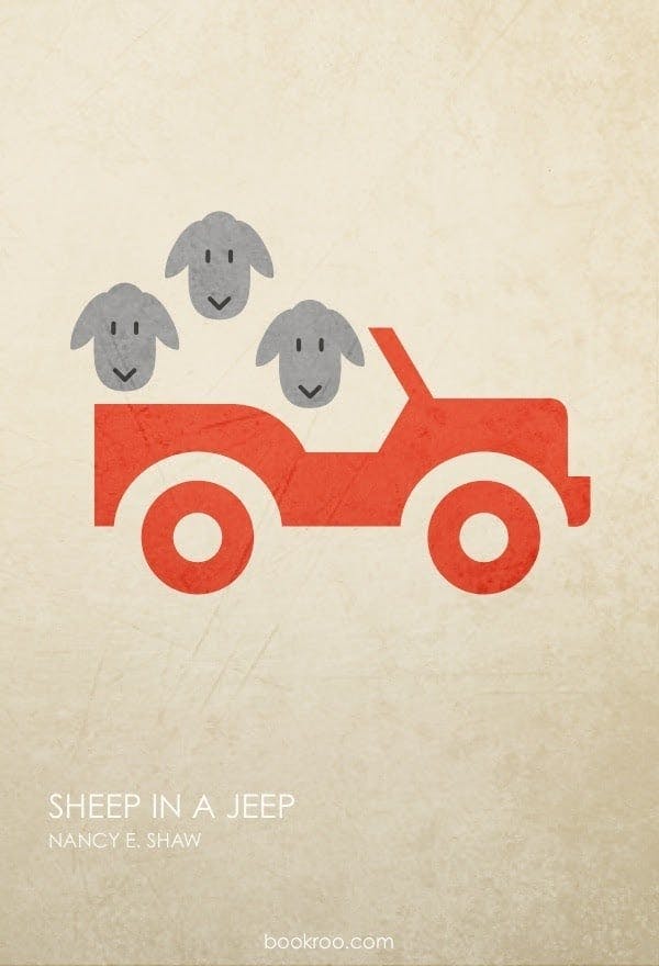 Poster of Sheep in a Jeep