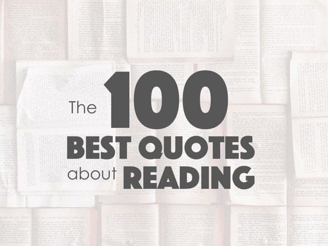 The 100 Best Quotes About Reading