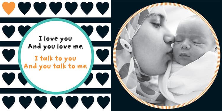 I love you and you love me. I talk to you and you talk to me. 