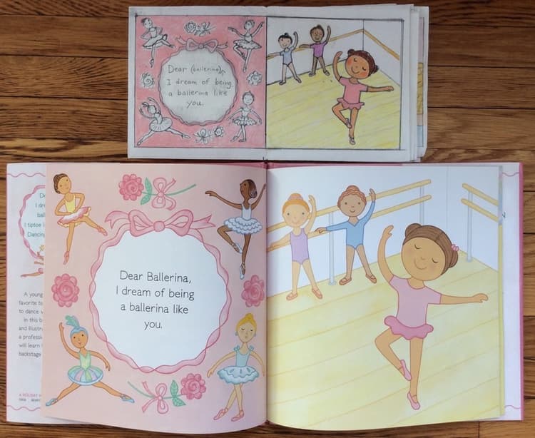 The mini-dummy in color pencil and then the pages in the book.
