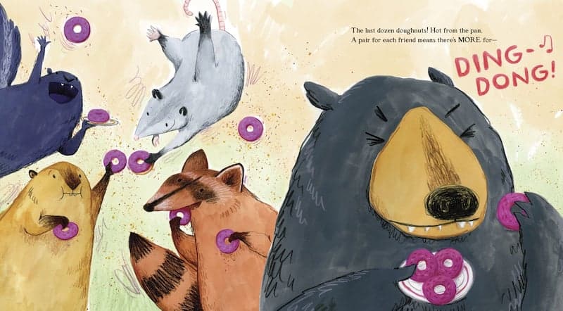 Later in the book, we can see that LouAnn is getting pretty fed up with the guests that keep coming! Brianne Farley did a wonderful job depicting emotion in LouAnn's face and body language.