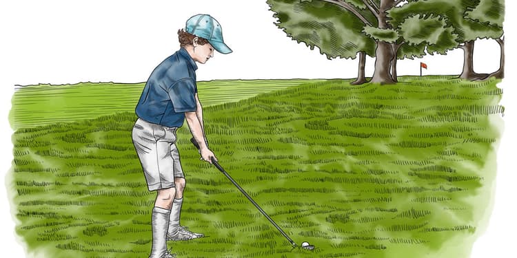 Junior golfer