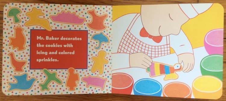 And here is the finished picture with the words in the book.