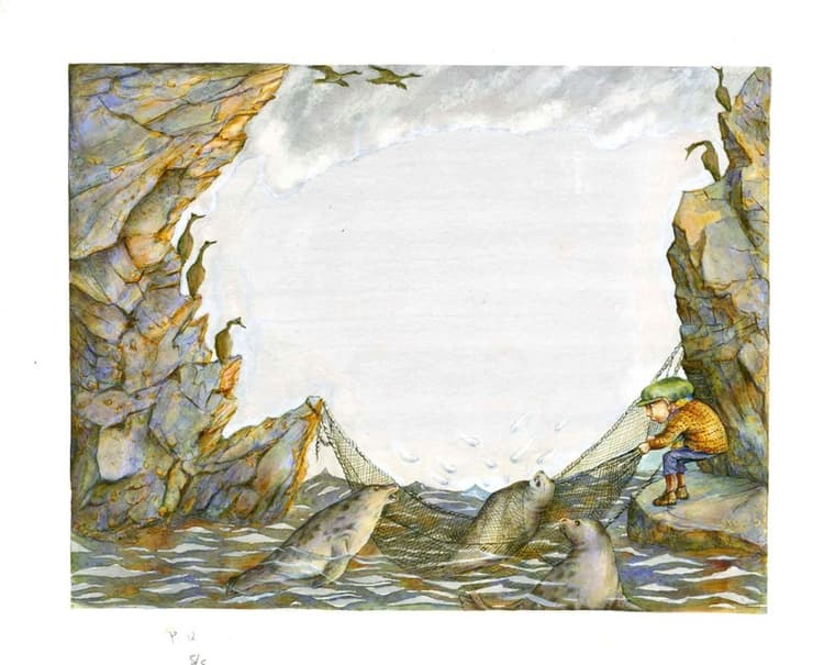Peter rescues the selkie seal 