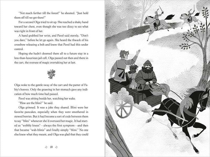 Interior page and illustration from The Song of the Swan