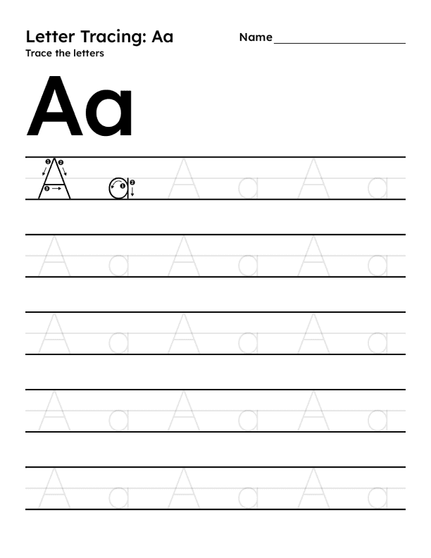 Printable: Mixed Letters