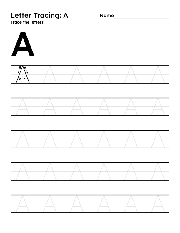 Printable: Uppercase Letters