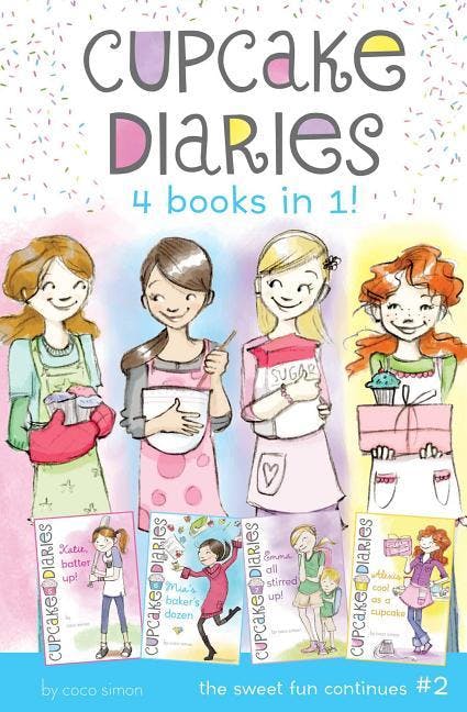Cupcake Diaries 4 Books in 1! #2: Katie, Batter Up!; Mia's Baker's Dozen; Emma All Stirred Up!; Alexis Cool as a Cupcake (Bind-Up)