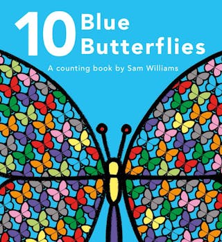 10 Blue Butterflies