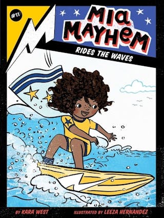 Mia Mayhem Rides the Waves