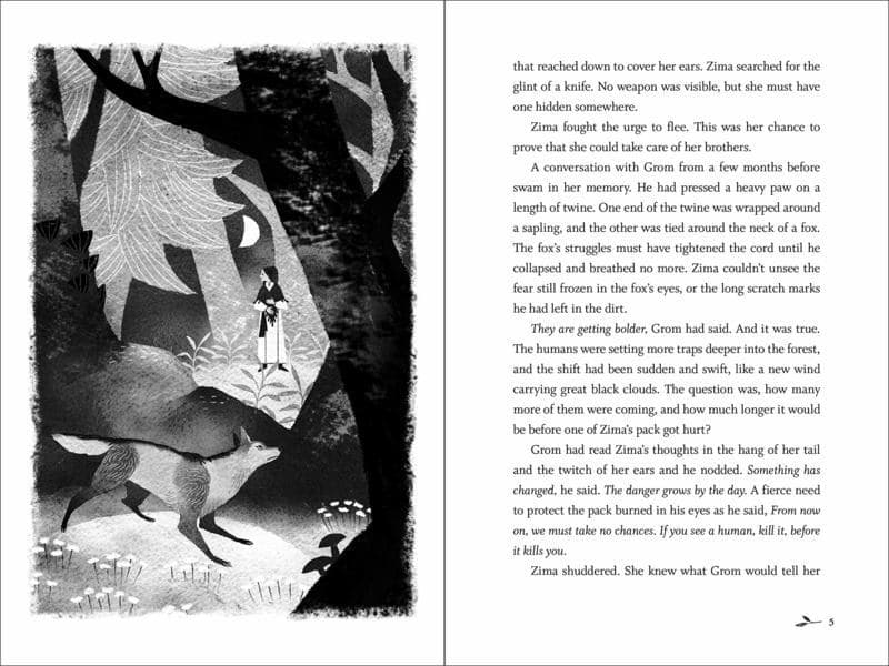 A page from A Wolf for a Spell