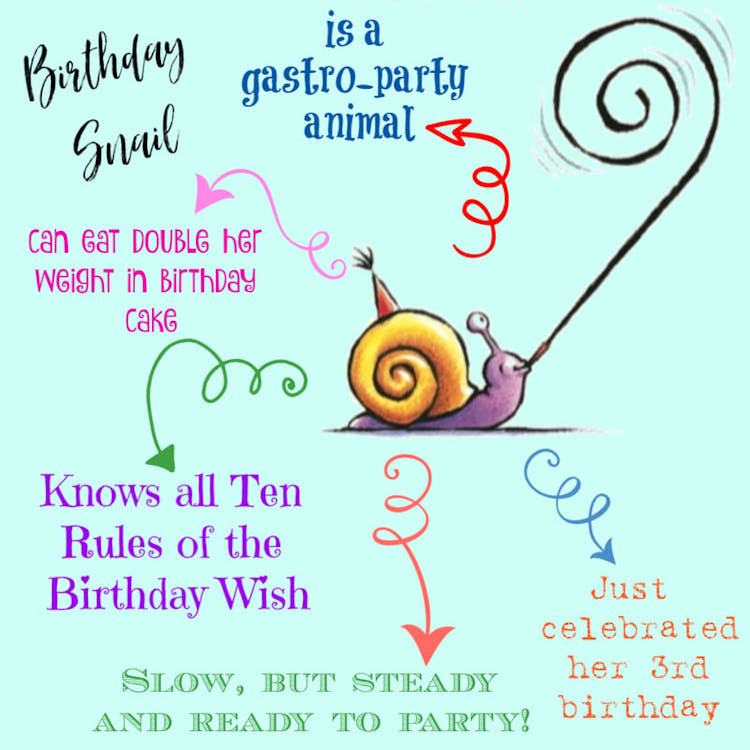 A peek at the birthday snail