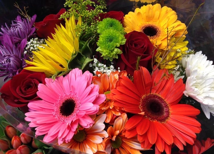 Gather some flowers from your garden or choose a bouquet from the store....
