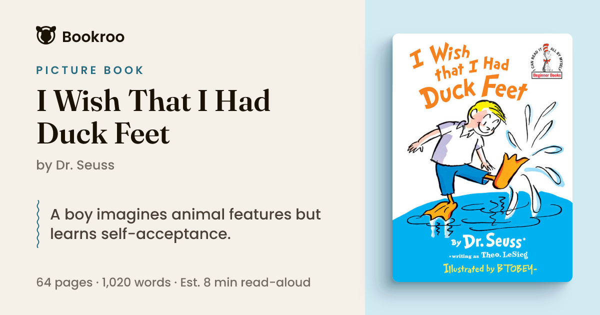 I Wish That I Had Duck Feet by Dr. Seuss