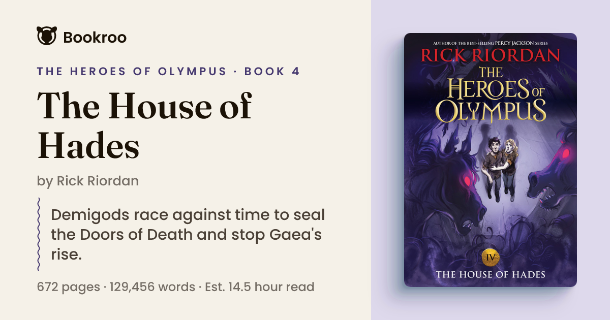 The House of Hades by Rick Riordan