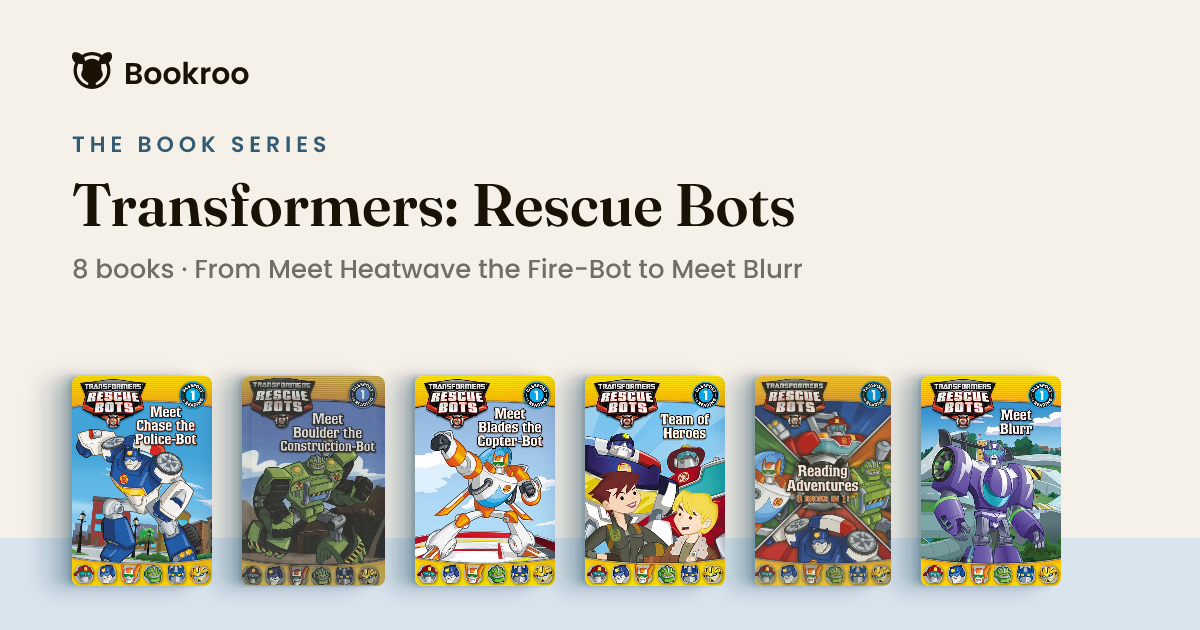 Transformers: Rescue Bots Book Series (In Order 1-8)