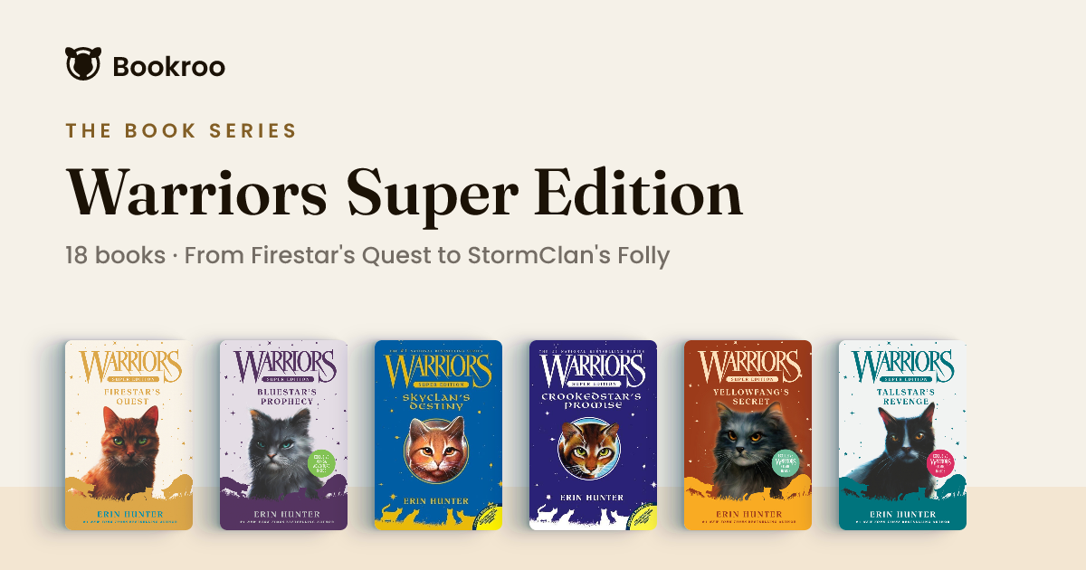 Warriors Super Edition Book Series (In Order 1-18)